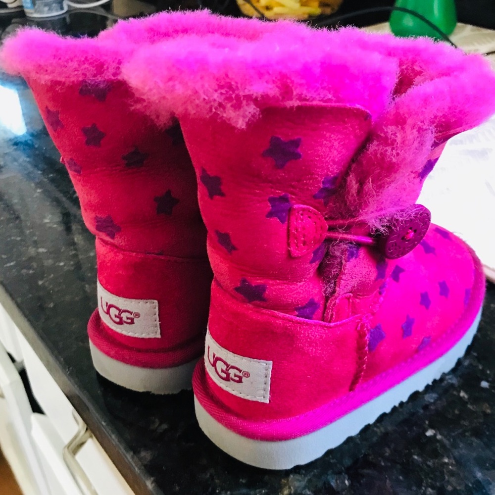 Uggs baby girl boots. Size 7.